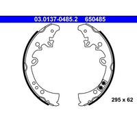 ATE Juego de 4 zapatas de frenos para Toyota Hilux – Ref. 03.0137-0485.2