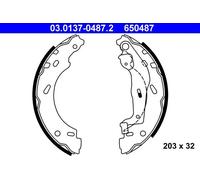 ATE Juego de 4 zapatas de frenos para SMART: Crossblade, Fortwo (Ref: 03.0137-0487.2)