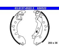 Zapatas de freno 03.0137-0522.2 ATE para RENAULT SMART