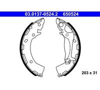 Zapatas de freno 03.0137-0524.2 ATE para HYUNDAI KIA