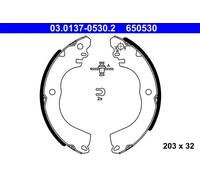 Zapatas de freno 03.0137-0530.2 ATE para MITSUBISHI MIRAGE VI Sedán