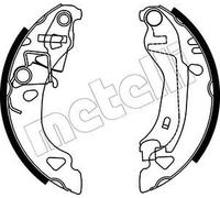 METELLI Juego de 4 zapatas de frenos para LANCIA: Dedra, Delta, Ypsilon & FIAT: Punto, Brava, Bravo (Ref: 53-0070)