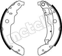 METELLI Juego de 4 zapatas de frenos para PEUGEOT: 207, 208, 301, 207+ & CITROËN: C3, DS3, C-Elysée & DS: DS3 (Ref: 53-0333)