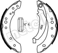 Zapatas de freno 53-0513 METELLI para RENAULT TWINGO II CLIO III CLIO II
