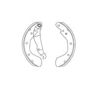 Juego De Zapatas De Freno Para Opel Corsa C F08 F68 Tigra Twintop F48 F08