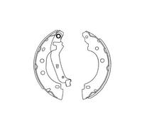 KAVO PARTS KBS-7410 Juego de zapatas de frenos