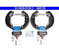 Zapatas de freno premontado 03.0520-5120.3 ATE para FIAT LANCIA
