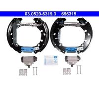 ATE Kit frenos, disco de tambor para FORD: Fiesta, Fusion, Ka, Puma, StreetKa & MAZDA: 2, 121 (Ref: 03.0520-6319.3)