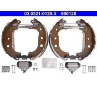 Zapatas de freno premontado 03.0521-0120.3 ATE para FIAT CITROËN PEUGEOT
