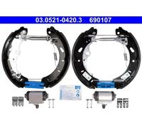 Zapatas de freno premontado 03.0521-0420.3 ATE para FORD FOCUS III Sedán B-MAX