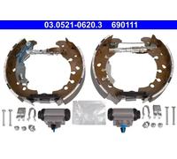 Zapatas de freno premontado 03.0521-0620.3 ATE para LANCIA FIAT