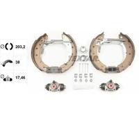 Zapatas de freno premontado 84048002 TEXTAR para RENAULT TWINGO I CLIO II