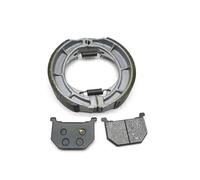 Zapatas Freno Tambor Moto Juego De Pastillas Zapatas Freno Delanteras Traseras Para Motocicleta Para SUZUKI GNX250 GS250T GSX250 GN400LT Para Cambio Frenos Zapatas Tambor