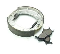 Zapatas Freno Tambor Moto Juego Zapatas Y Pastillas Freno Delanteras Traseras Para Motocicleta Para Yamaha XVS650A Drag Star Classic 1993-2010 Cambio Frenos Zapatas Tambor