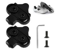 Zapatas para bicicleta compatibles con Shimano SPD SH51, tacos SPD con placas antideslizantes, adecuadas para zapatos de ciclismo de montaña, con llave de apriete, fijación de 2 agujeros