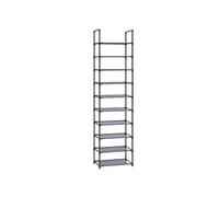 Zapater de 10 Baldas 28 x 45 x 173 cm Gris