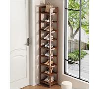 Zapatera Entrada Casa, Zapatero Armario, Apto para Vestidores Detrás de Puertas, Un Par por Estante, Diseño Largo y Estrecho(128cm/50in)