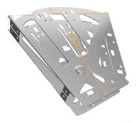 Zapatero abatible de acero inoxidable con mecanismo suave para un funcionamiento silencioso y una organización eficiente del gabinete (F)