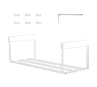 Zapatero ajustable, estante de hierro expandible para armario de 40 a 65 cm, ahorro de espacio para armario de cocina y baño