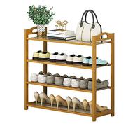 Zapatero apilable de madera de 10 niveles, diseño portátil, a prueba de polvo, fácil montaje, 60 cm de altura, perfecto para zapatos y armarios