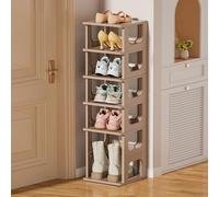 Zapatero apilable, zapatero de espacio estrecho, estantes de plástico verticales para entrada, almacenamiento de zapatos para pasillo, organizador de zapatos apilable para entrada, caja de zapatos, em