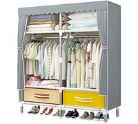 Zapatero, Armario de Tela Portátil para Dormitorio, Armario de Tela Completamente Cerrado, Armario, Organizador de Almacenamiento, Estante, Gabinete, Organizador de Ropa para Zapatos, Sombreros, 100