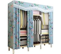 Zapatero, Armario de Tela portátil para Dormitorio, estantes de Tubos de Acero duraderos, Organizador de Almacenamiento para Zapatos, Sombreros y Bufandas (Flor 128x45x172cm)