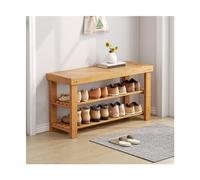 Zapatero Banco for zapatos, banco for de entrada, for estilo simple 2/3 niveles con almacenamiento for pasillo, sala estar, dormitorio, , naturaleza Gabinete de almacenamiento de zapatos(80x25x45CM)
