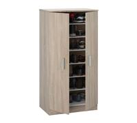 Habitdesign Zapatero Armario Basic, Mueble Auxiliar Acabado en Color Roble Canadian, Medidas: 108 x 55 x 36 cm