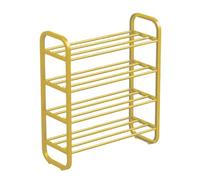 Zapatero básico - Almacenamiento apilable de zapatos, estante organizador de zapatos, soporte de metal de 3 niveles, estante de almacenamiento de zapatos independiente, soporte para zapatos para