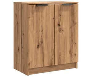 Zapatero brujas 2 puertas roble 70x59x35 cm