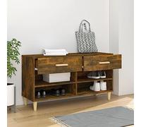 Zapatero clásico de madera para zapatos, 102 x 35 x 55 cm, estante para plantas con amplio espacio para habitación y sala de estar, decoración funcional del hogar