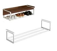 Zapatero colgante organizador en el armario, estante de armario extensible, ajustable 40-70 cm, organizador de zapatos que ahorra espacio, estantería de almacenamiento para cocina, zapatero y armarios