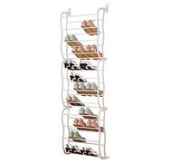 Zapatero colgante para puerta de armario, estante ajustable de 12 niveles para 36 pares de estantes de almacenamiento de zapatos sobre la puerta