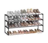 Zapatero de 3 Niveles 30 x 116 x 55 cm Negro