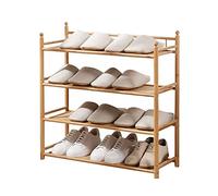 Zapatero de 4 capas de zapatero para pantuflas para sala de estar, pasillo, estante de almacenamiento para dormitorio, zapatero puede contener 12 pares de zapateros organizador (tamaño: 70 cm) ()