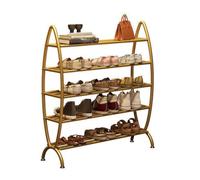 Zapatero de 5 niveles, resistente y duradero, con estructura de metal, organizador de zapatos en forma de pez, diseño que ahorra espacio, estantes de almacenamiento de zapatos resistentes a la oxidaci