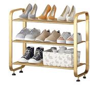 Zapatero de alta capacidad, organizador de almacenamiento de zapatos de tres niveles, a juego, estilo de decoración de habitación, estante para zapatos, estante para zapatillas, se instala ligero
