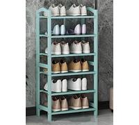 Zapatero de bambú con asa, estante de almacenamiento independiente de varios niveles para entrada, dormitorio, pasillo, estante de esquina estable para el hogar cazador de luz