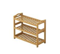 Zapatero de Bambú para Entrada, Estantería Estrecha de Varios Niveles para Zapatos, Adecuada para Apartamentos, Dormitorios, Pasillos, Mueble de Almacenamiento Interior (3 tier/90cm)