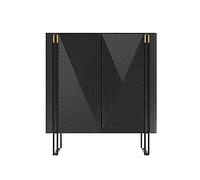 Zapatero de entrada Zapatero ligero de lujo para el hogar, moderno minimalista, negro, pequeño apartamento, gabinete lateral para el hogar, sala de estar, armario, porche, zapatero independiente (S 3