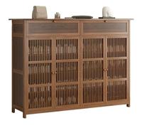 Zapatero de madera ajustable con gran capacidad, diseño moderno para el hogar, pasillo, entrada, dormitorio, solución de almacenamiento con múltiples compartimentos