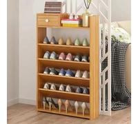 Zapatero de madera con cajón, elegante organizador de entrada para pasillo, sala de estar y dormitorio, estante duradero para zapatos para la ira del hogar