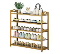 Zapatero de madera de 10 niveles apilable y portátil, diseño a prueba de polvo, montaje rápido, 60 cm de altura, perfecto para armarios y muebles que ahorran espacio