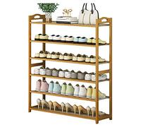 Zapatero de madera de 10 niveles, apilable y portátil, montaje rápido, diseño a prueba de polvo, ahorra espacio, 60 cm de altura, ideal para almacenamiento de zapatos