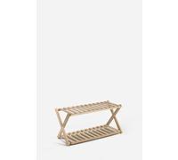 Zapatero de Madera en Zig Zag de 2 Niveles