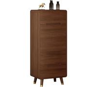 Zapatero de madera maciza, organizador de zapatos de varias capas, armario de almacenamiento con estantes ajustables, estante para zapatos con cajón de almacenamiento, organizador de zapatos (A 40 cm)