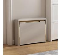 Zapatero de madera para entrada con cajón abatible, elegante organizador de almacenamiento para pasillo, sala de estar y porche, muebles de entrada que ahorran espacio