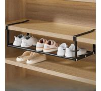 Zapatero de metal ajustable, estante extensible para armario y baño, se adapta a 40-70 cm, solución de almacenamiento versátil