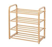 Zapatero de metal multicapa - Estante para zapatos de hierro forjado para entrada, pasillo, armario, dormitorio, elegante solución de almacenamiento (negro, 60 x 30 x 60 cm)